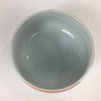 Japanese Porcelain Kouzan Kiln Teacup Yunomi Vtg Pottery White Red Sencha TC254