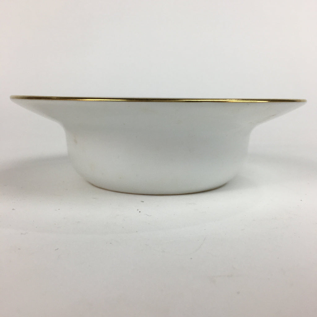 Japanese Porcelain Kutani Ware Ashtray Vtg Haizara Golden Flower Pattern PP508