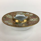 Japanese Porcelain Kutani Ware Ashtray Vtg Haizara Golden Flower Pattern PP509
