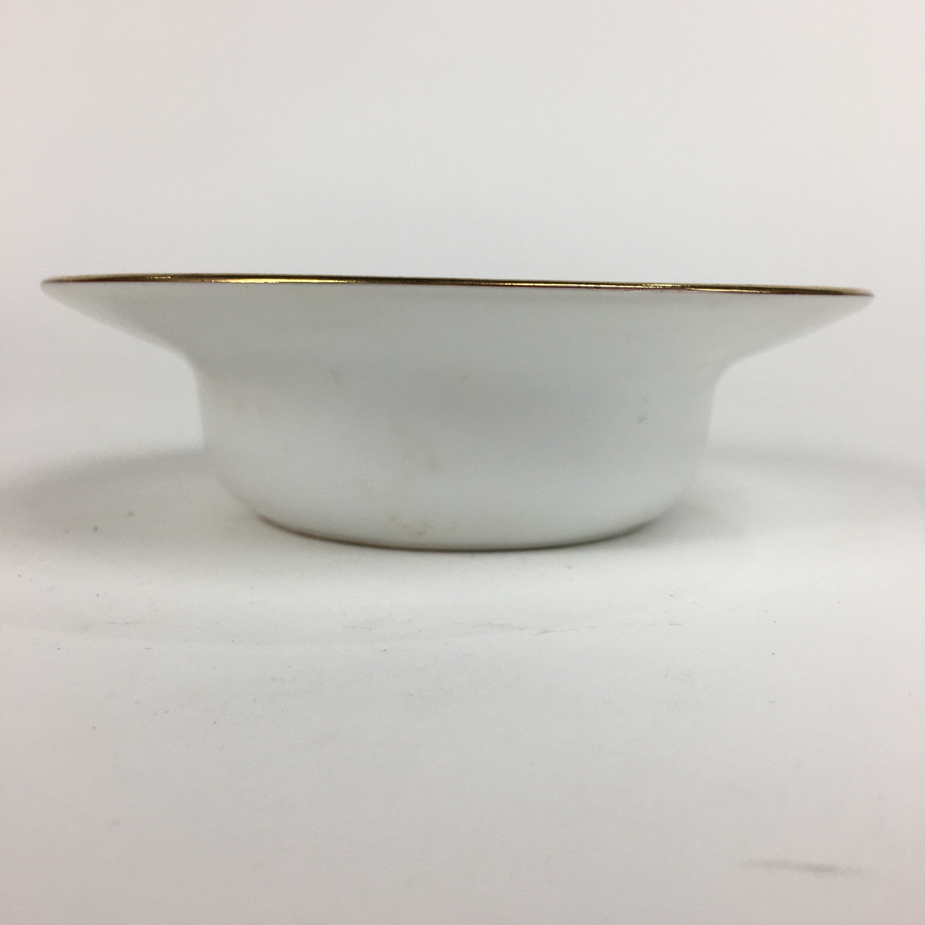 Japanese Porcelain Kutani Ware Ashtray Vtg Haizara Golden Flower Pattern PP509