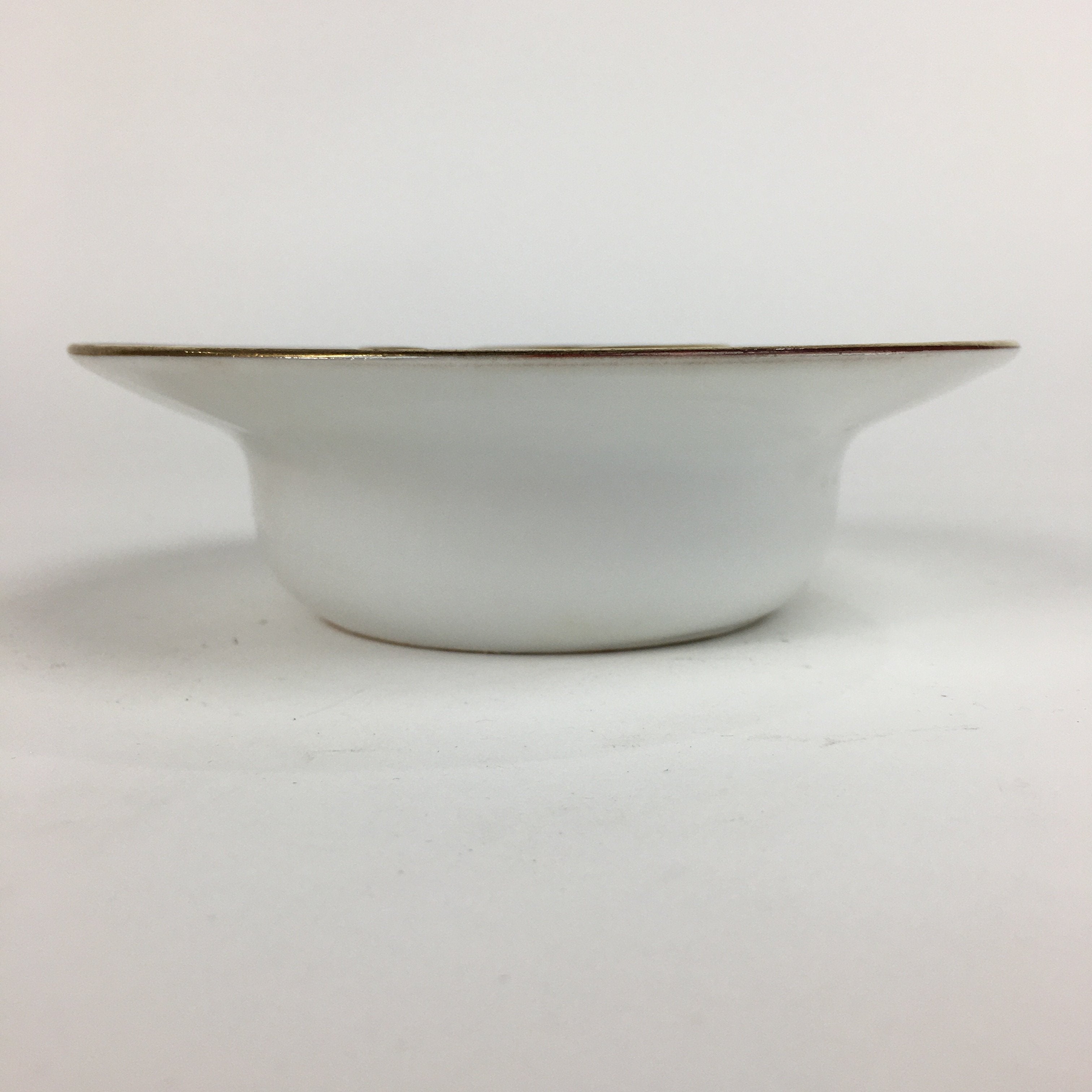 Japanese Porcelain Kutani Ware Ashtray Vtg Haizara Golden Flower Pattern PP509