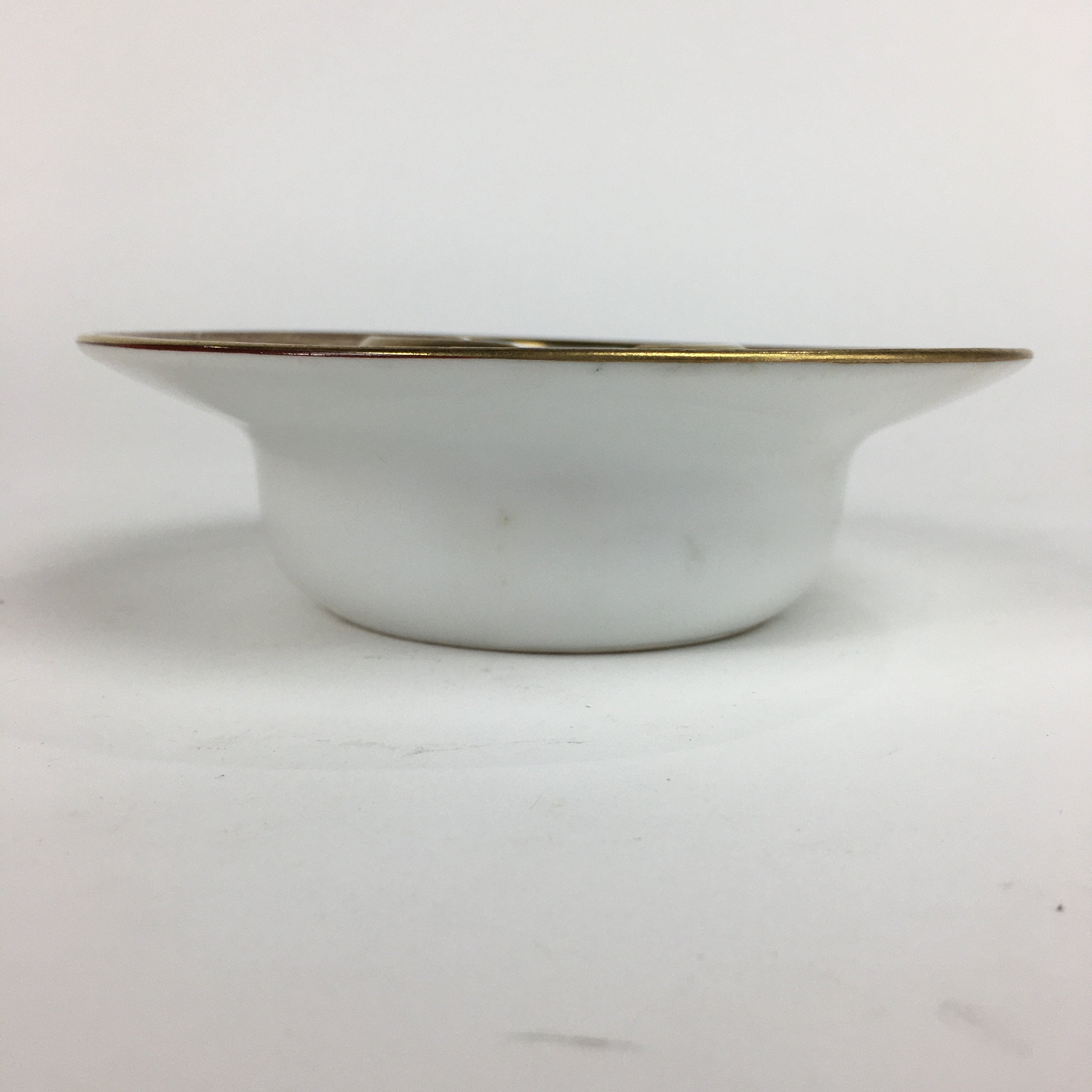 Japanese Porcelain Kutani Ware Ashtray Vtg Haizara Golden Flower Pattern PP509