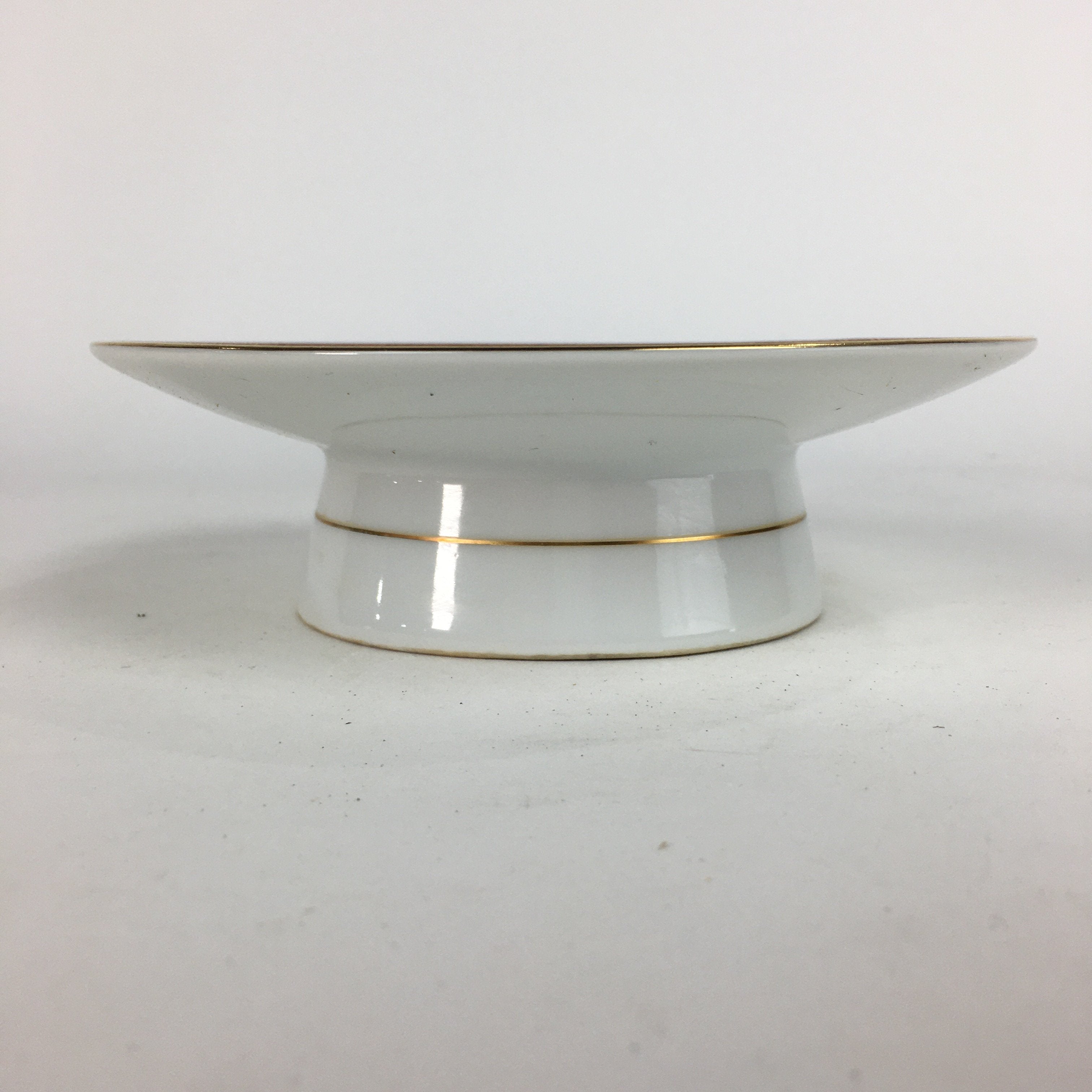 Japanese Porcelain Kutani Ware Ashtray Vtg Haizara Golden Flower Pattern PP544