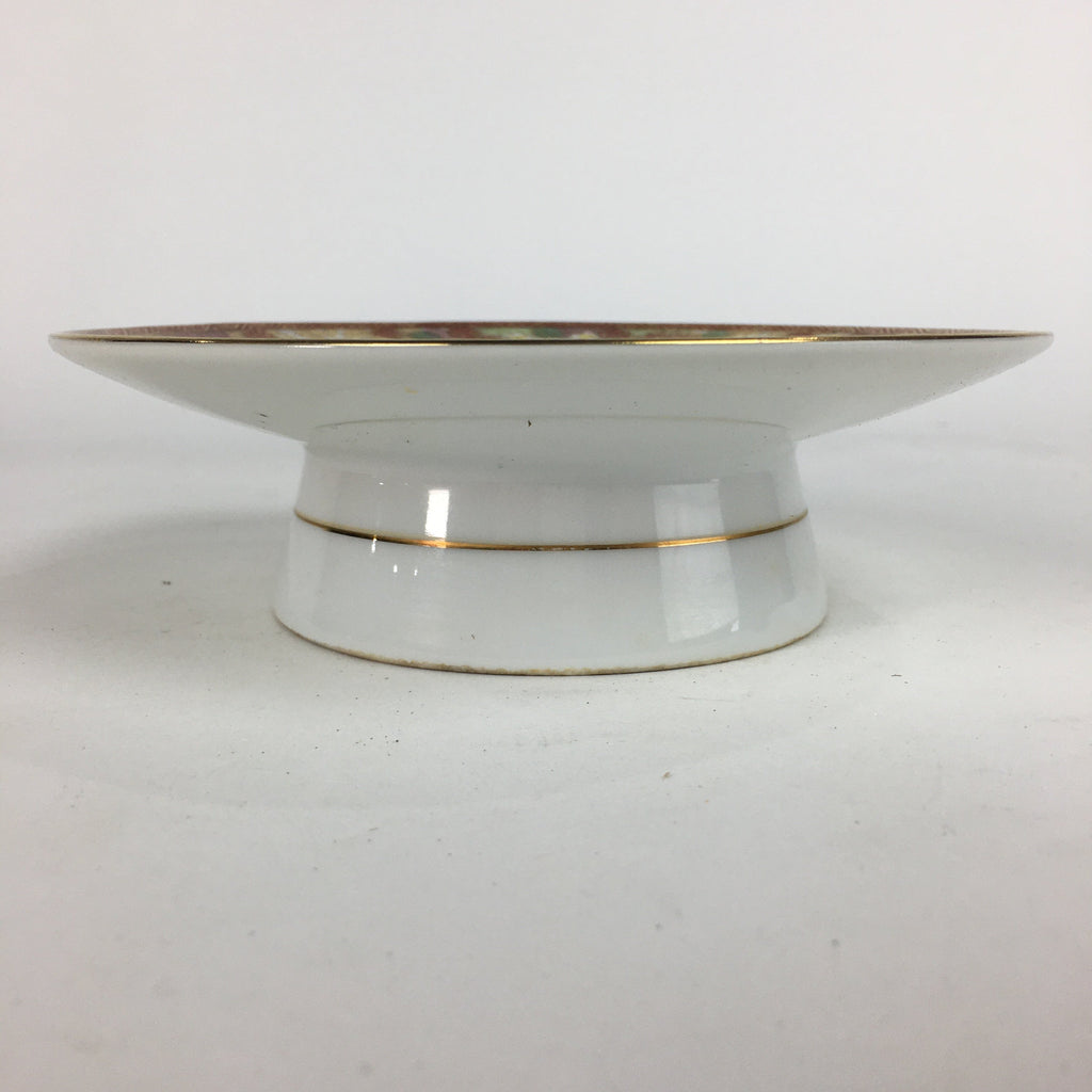Japanese Porcelain Kutani Ware Ashtray Vtg Haizara Golden Flower Pattern PP544