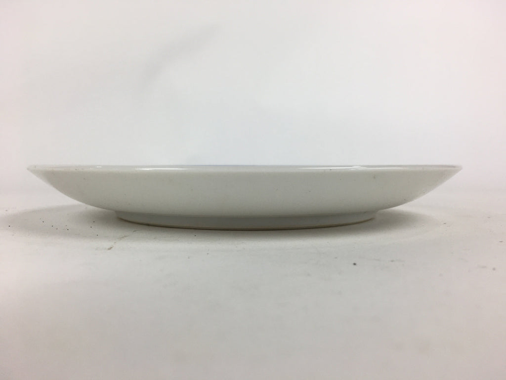 Japanese Porcelain Kutani Ware Plate Vtg White Flower Design Round Sara PP765