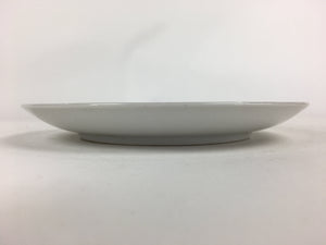 Japanese Porcelain Kutani Ware Plate Vtg White Flower Design Round Sara PP766