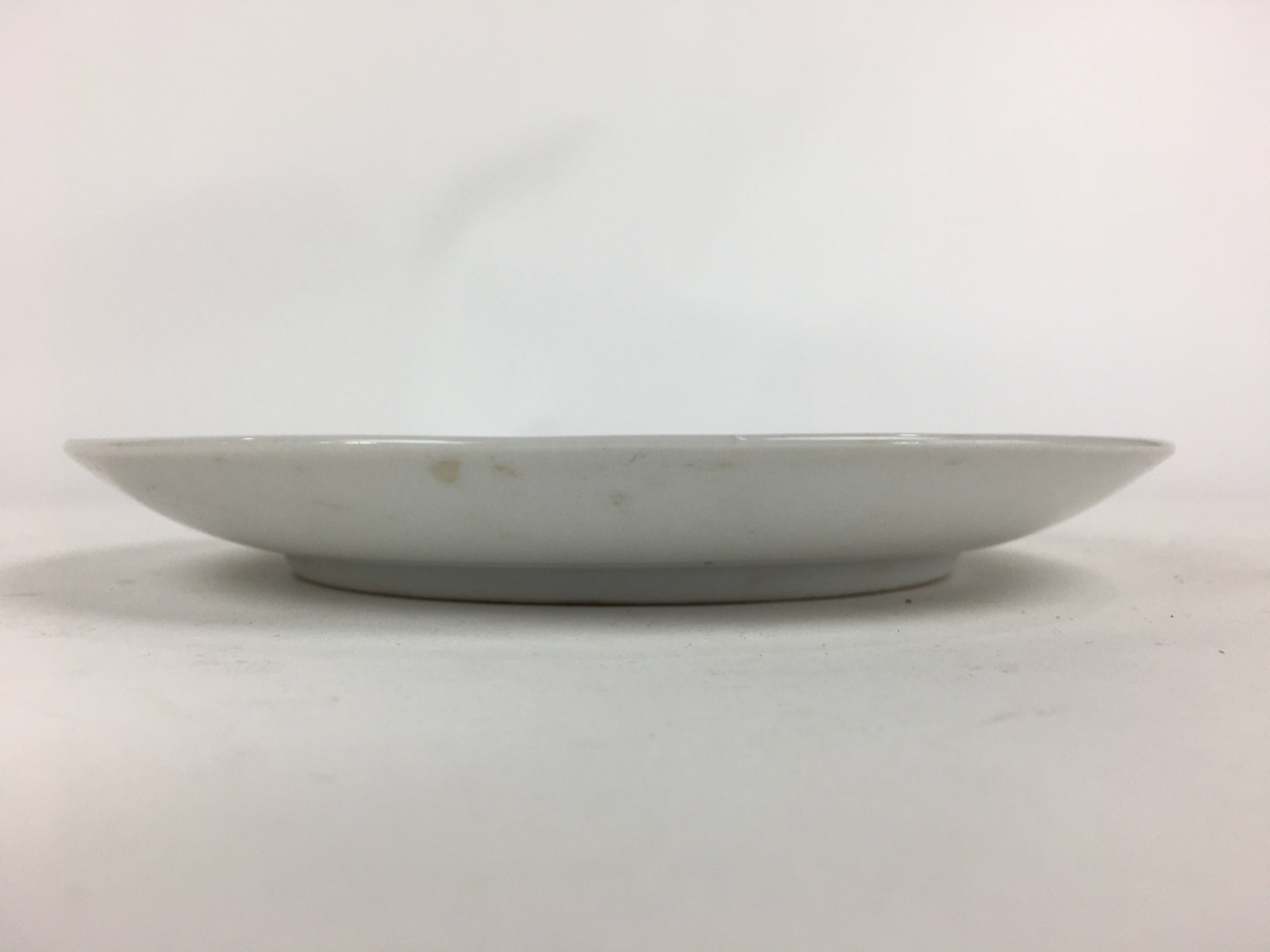 Japanese Porcelain Kutani Ware Plate Vtg White Flower Design Round Sara PP766