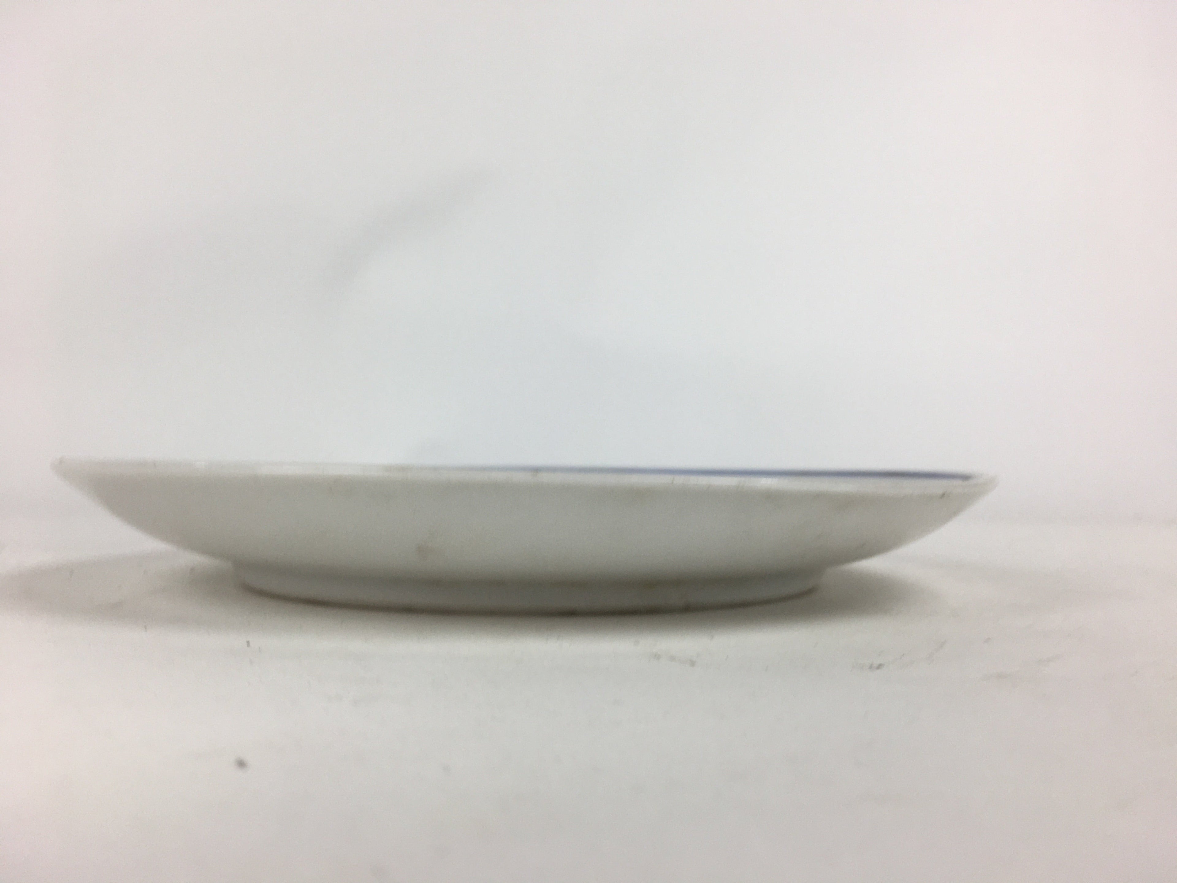 Japanese Porcelain Kutani Ware Plate Vtg White Flower Design Round Sara PP769