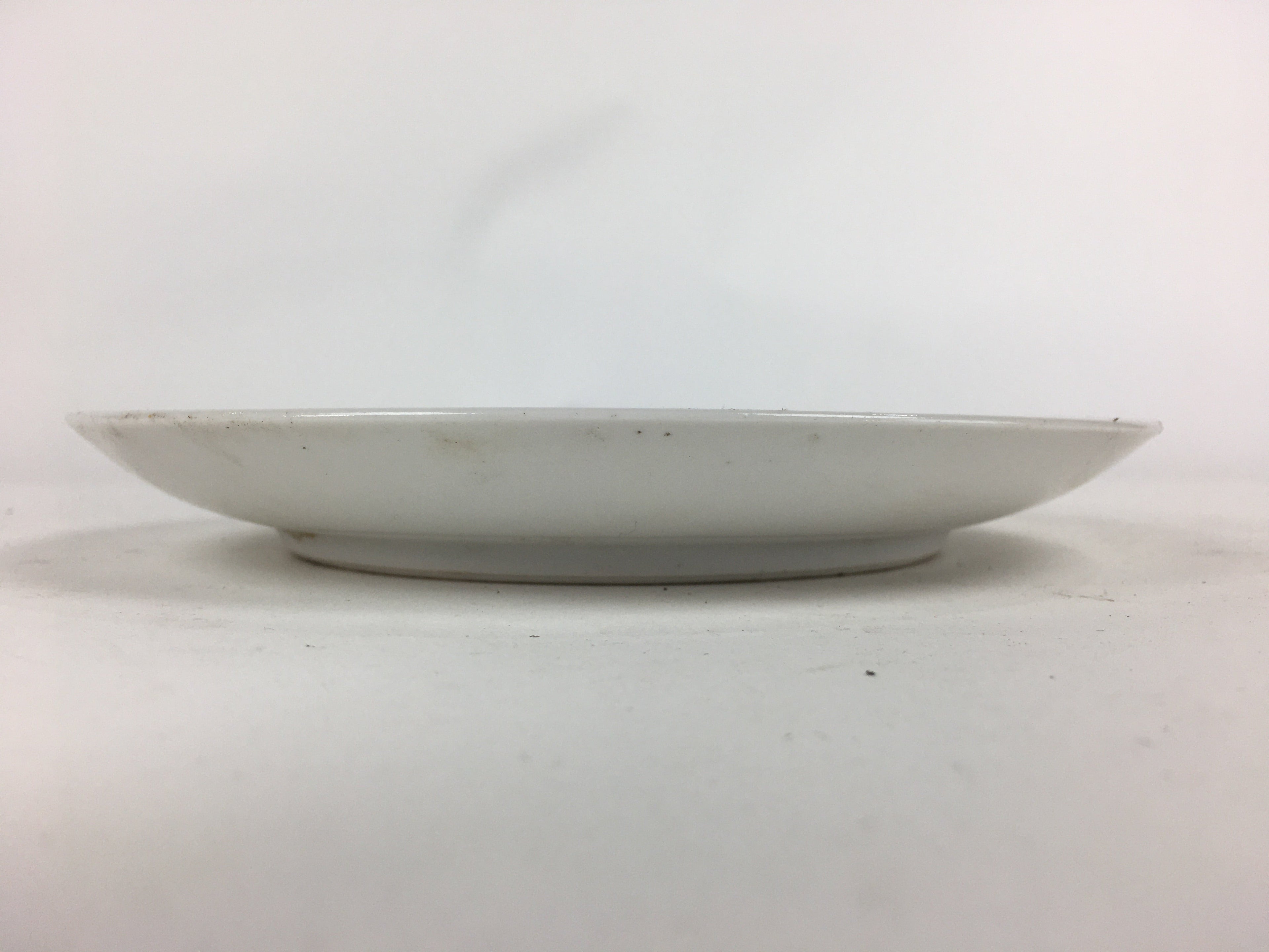 Japanese Porcelain Kutani Ware Plate Vtg White Flower Design Round Sara PP769