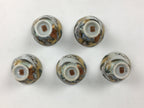 Japanese Porcelain Kutani Ware Sake Cup 5pc Large Bowl Set Vtg Sakezuki PP931