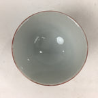 Japanese Porcelain Kutani Ware Sake Cup Vtg Guinomi Ochoko Red Gold Crane GU998