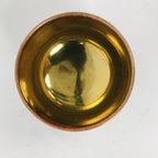 Japanese Porcelain Kutani Ware Sake Cup Vtg Guinomi Ochoko Red Gold GU928