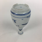 Japanese Porcelain Kutani ware Sake Bottle Tokkuri Vtg Gold Mountain Design TS30