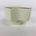 Japanese Porcelain Kyo Ware Small Bowl Cup Rickshaw Peony Flower Kobachi PP747