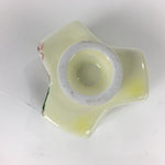 Japanese Porcelain Kyo Ware Small Bowl Cup Rickshaw Peony Flower Kobachi PP747