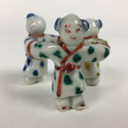 Japanese Porcelain Ladle Rest Lid Stand Tea Ceremony Vtg Futaoki Monk TG171