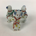Japanese Porcelain Ladle Rest Lid Stand Tea Ceremony Vtg Futaoki Monk TG171