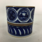 Japanese Porcelain Ladle Rest Lid Stand Tea Ceremony Vtg Futaoki Sometsuke TG143
