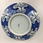 Japanese Porcelain Large Bowl Vtg Blue White Sometsuke Chrysanthemum PP553