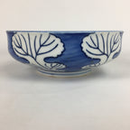 Japanese Porcelain Large Bowl Vtg Blue White Sometsuke Chrysanthemum PP554