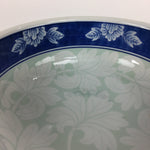 Japanese Porcelain Large Bowl Vtg Pottery White Blue Sometsuke Oobachi PP517