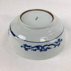 Japanese Porcelain Large Bowl Vtg Pottery White Blue Sometsuke Oobachi PP517