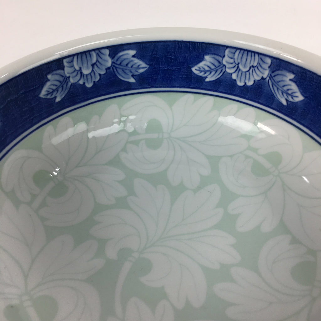 Japanese Porcelain Large Bowl Vtg Pottery White Blue Sometsuke Oobachi PP518