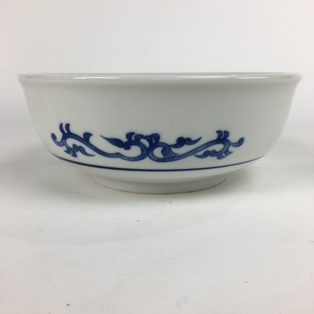 Japanese Porcelain Large Bowl Vtg Pottery White Blue Sometsuke Oobachi PP518