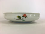 Japanese Porcelain Large Bowl Vtg White Sometsuke Colorful Flower Pattern PP593