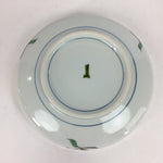 Japanese Porcelain Large Bowl Vtg White Sometsuke Colorful Flower Pattern PP593