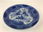 Japanese Porcelain Large Plate Vtg Blue Sometsuke Plate Ozara PY137