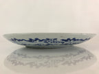 Japanese Porcelain Large Plate Vtg Blue Sometsuke Plate Ozara PY137