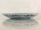 Japanese Porcelain Large Plate Vtg Blue Sometsuke Plate Ozara PY137