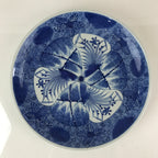 Japanese Porcelain Large Plate Vtg Blue Sometsuke Plate Ozara PY137
