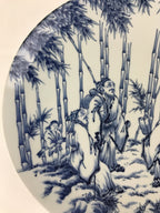 Japanese Porcelain Large Plate Vtg Hizen Tetsusaburo kiln Ozara PY138