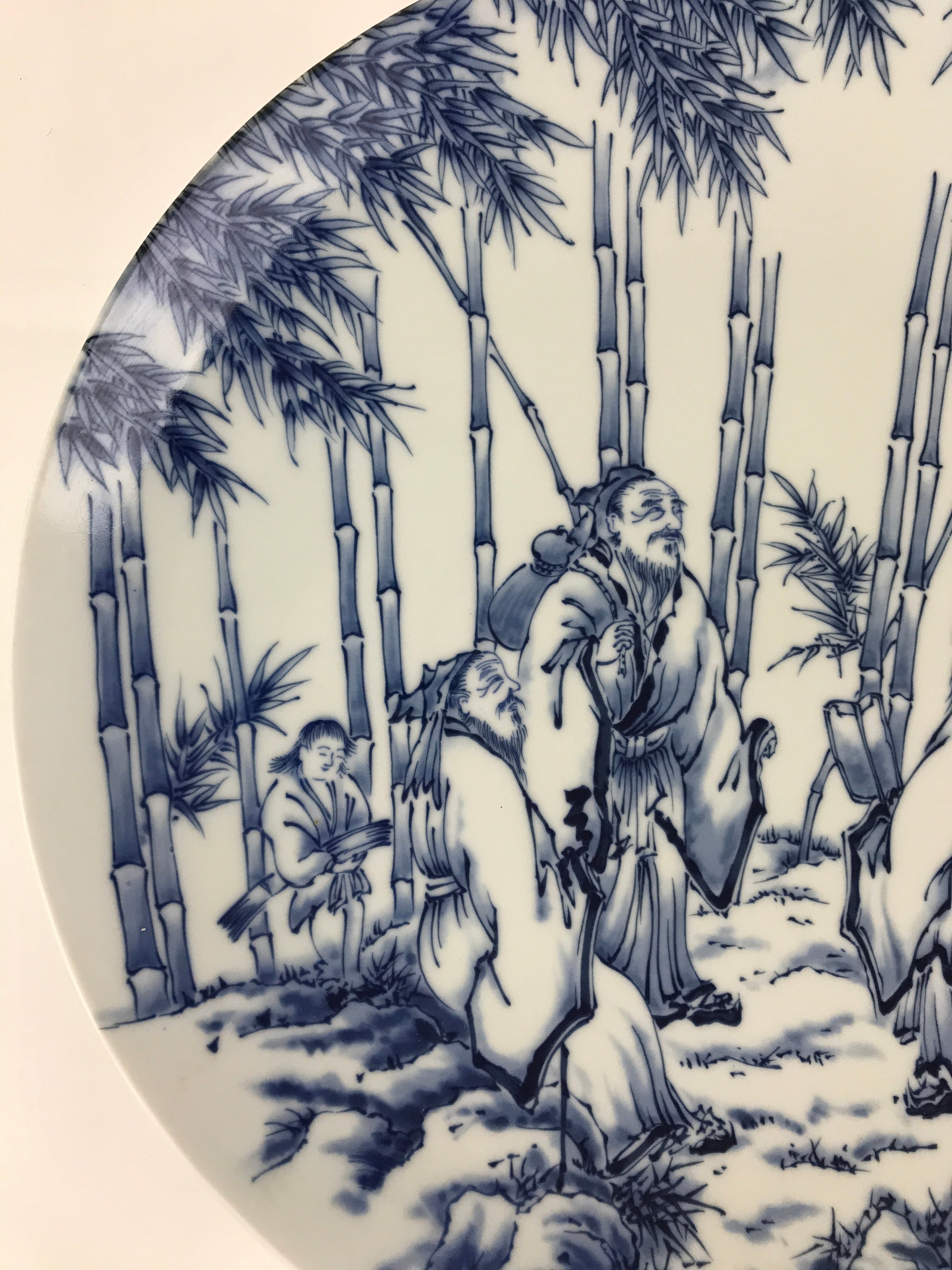 Japanese Porcelain Large Plate Vtg Hizen Tetsusaburo kiln Ozara PY138