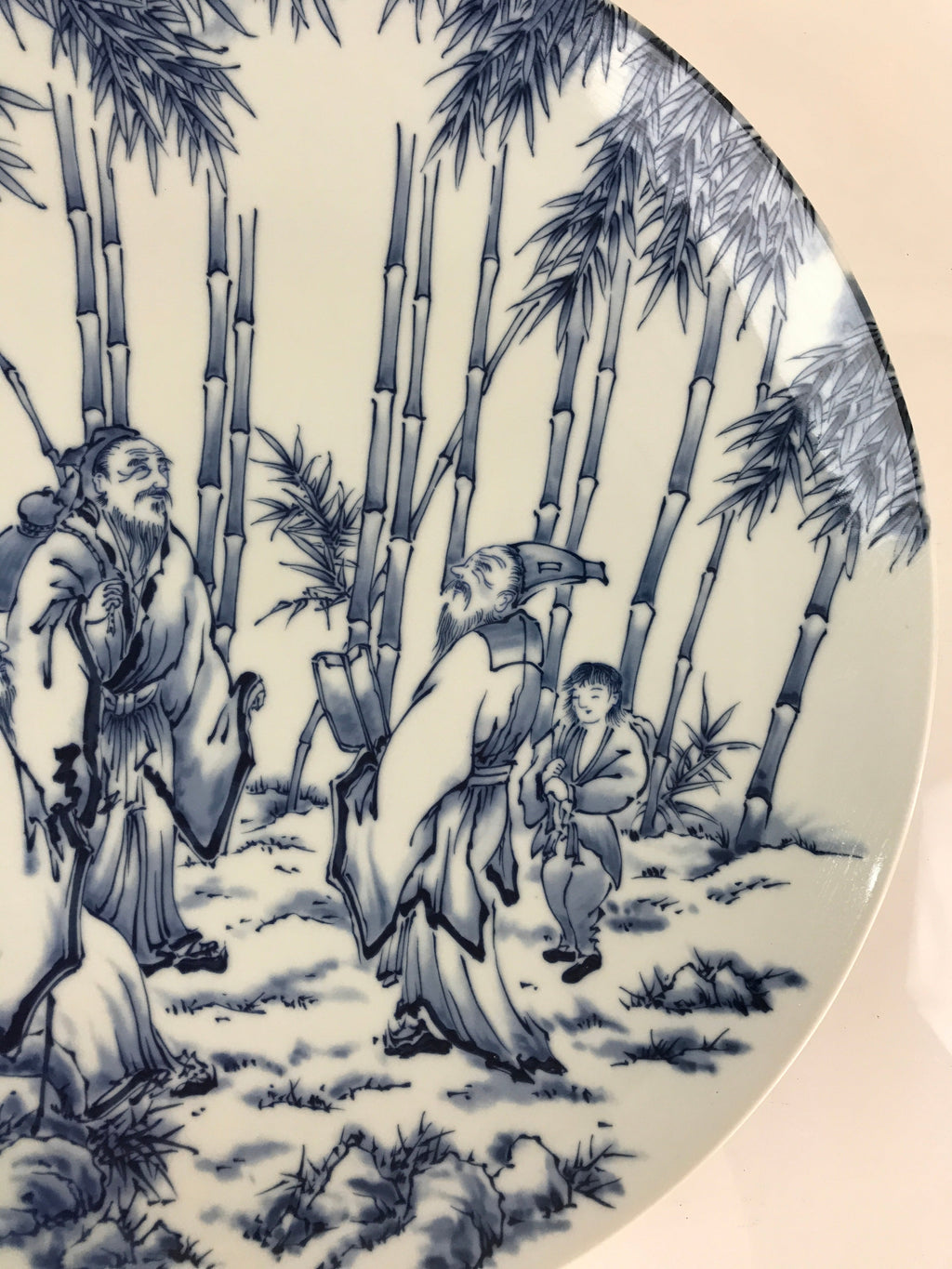 Japanese Porcelain Large Plate Vtg Hizen Tetsusaburo kiln Ozara PY138