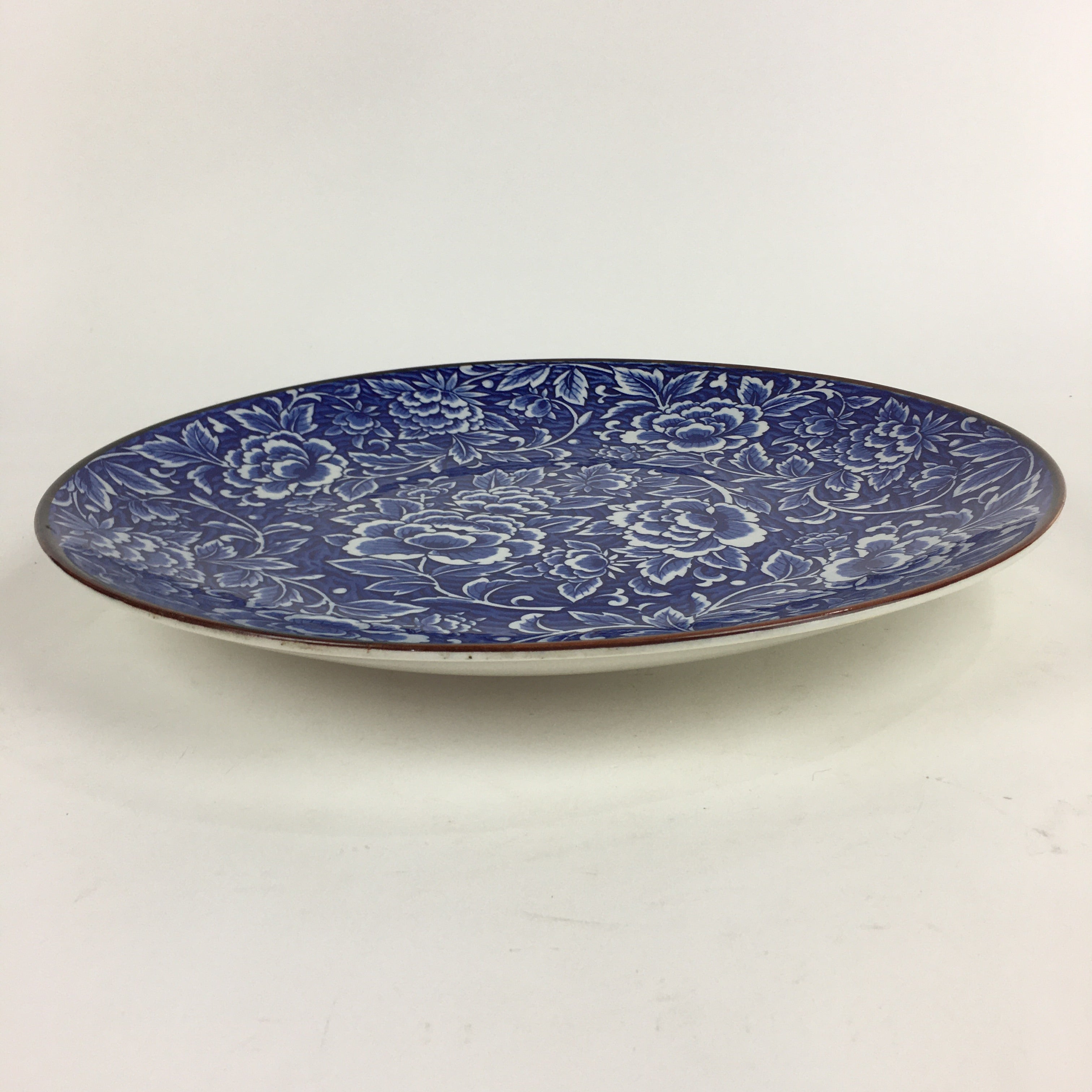 Japanese Porcelain Large Plate Vtg Pottery Centerpiece Serving Plate Ozara PP941