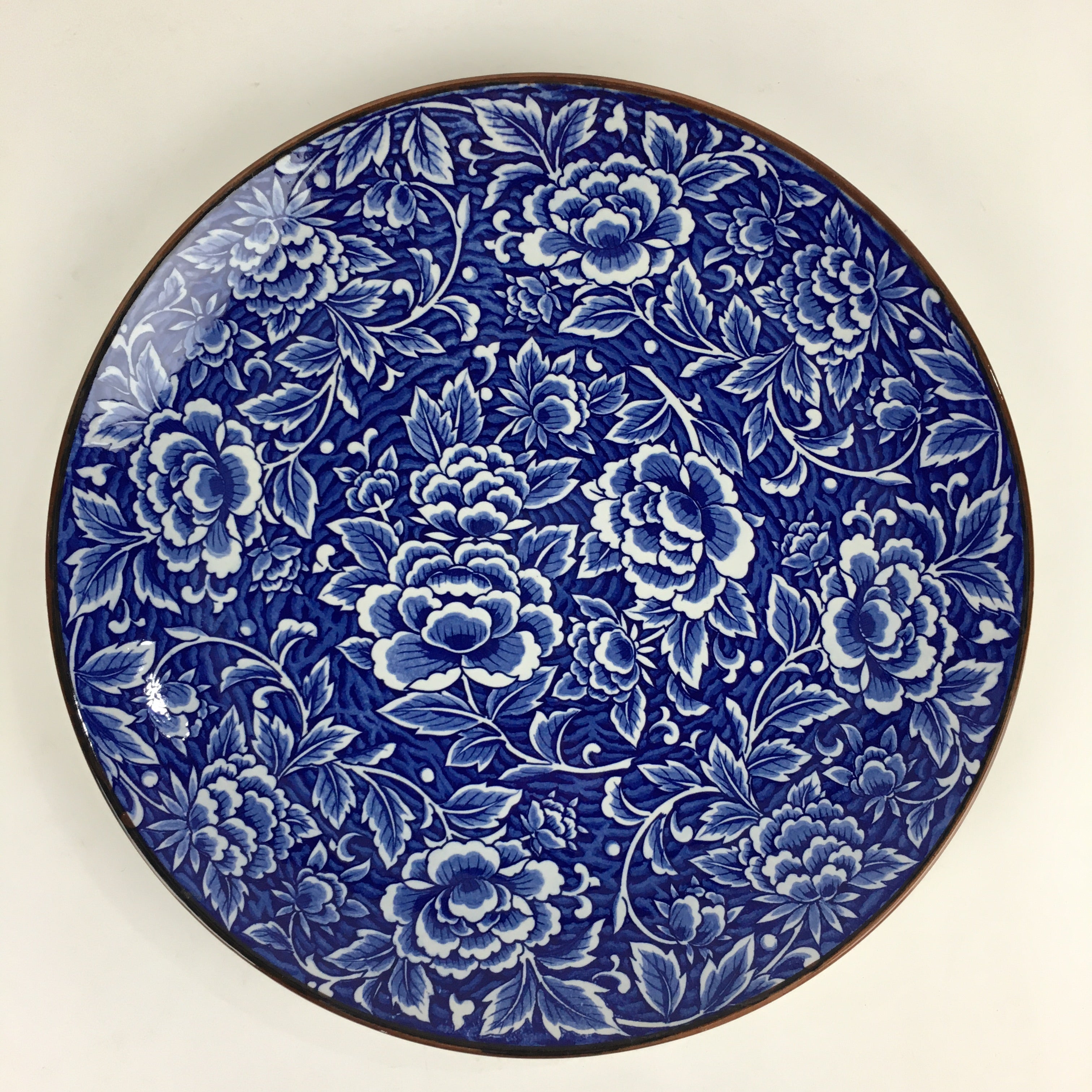 Japanese Porcelain Large Plate Vtg Pottery Centerpiece Serving Plate Ozara PP941