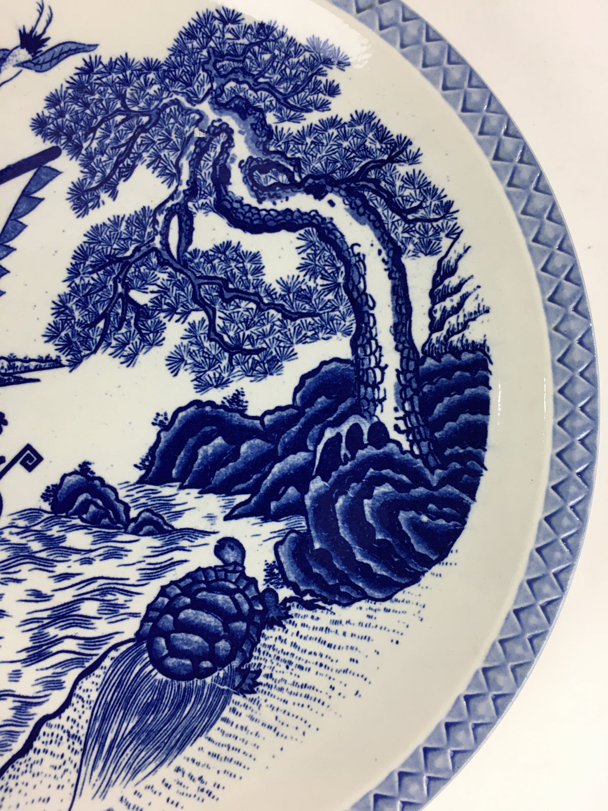 Japanese Porcelain Large Plate Vtg Pottery Centerpiece Serving Plate Ozara PP942