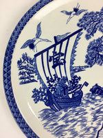 Japanese Porcelain Large Plate Vtg Pottery Centerpiece Serving Plate Ozara PP943