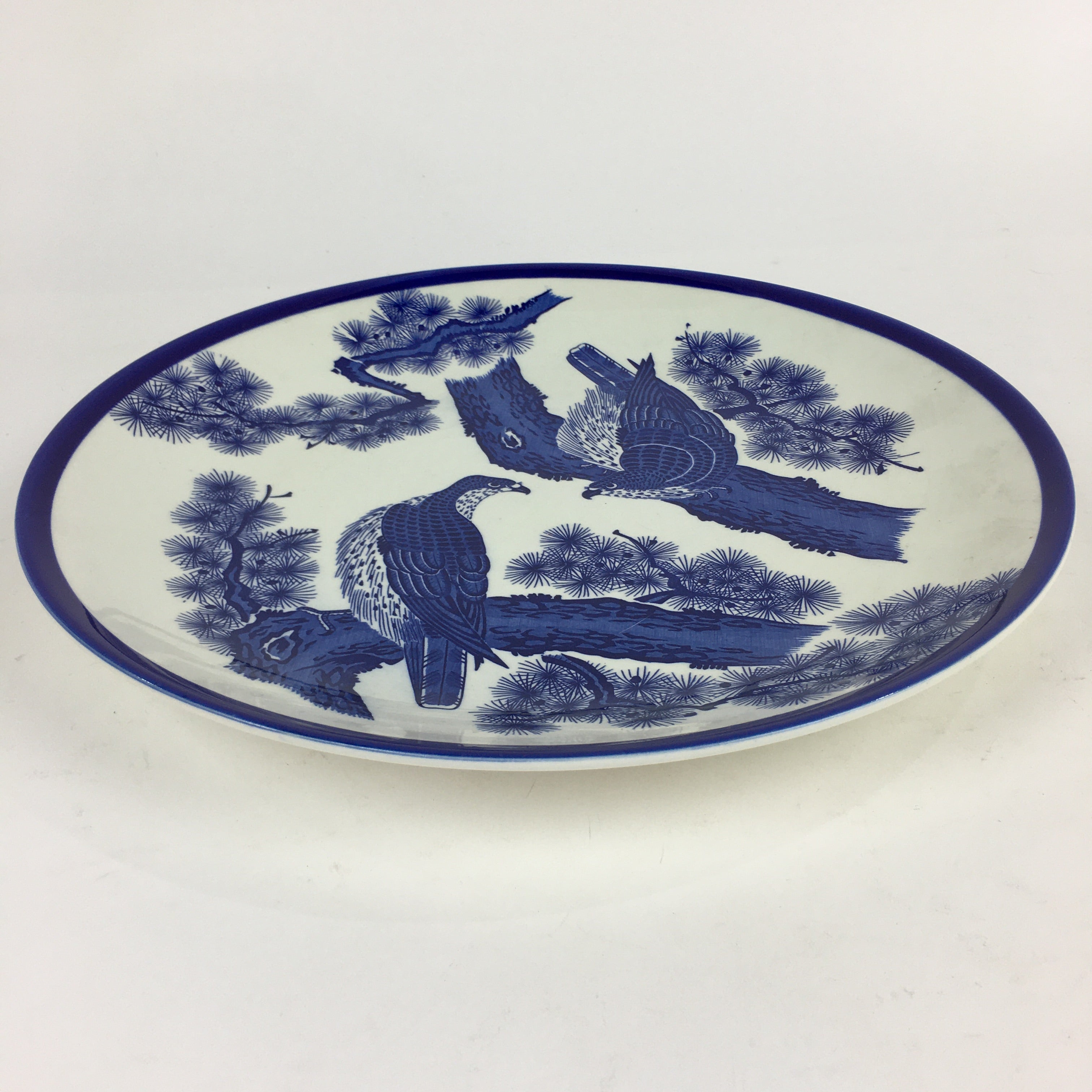Japanese Porcelain Large Plate Vtg Pottery Centerpiece Serving Plate Ozara PP945
