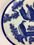 Japanese Porcelain Large Plate Vtg Pottery Centerpiece Serving Plate Ozara PP945