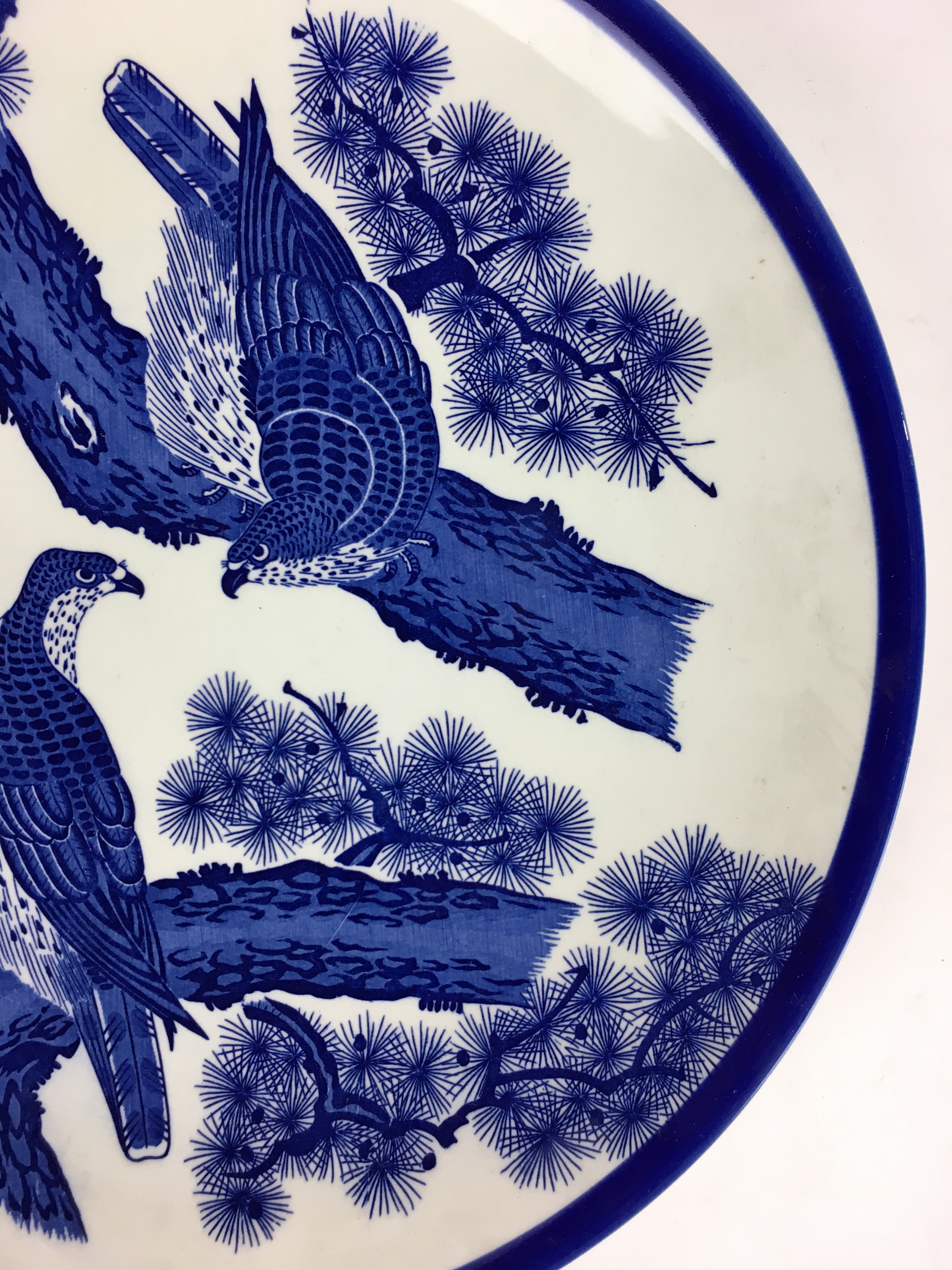 Japanese Porcelain Large Plate Vtg Pottery Centerpiece Serving Plate Ozara PP945