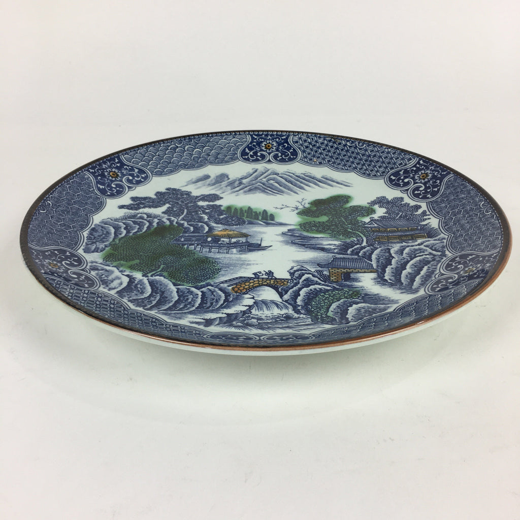 Japanese Porcelain Large Plate Vtg Pottery Centerpiece Serving Plate Ozara PP946