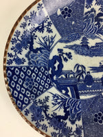 Japanese Porcelain Large Plate Vtg Pottery Centerpiece Serving Plate Ozara PP948