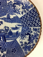 Japanese Porcelain Large Plate Vtg Pottery Centerpiece Serving Plate Ozara PP948
