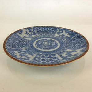 Japanese Porcelain Large Plate Vtg Sometsuke Blue Serving Plate ...