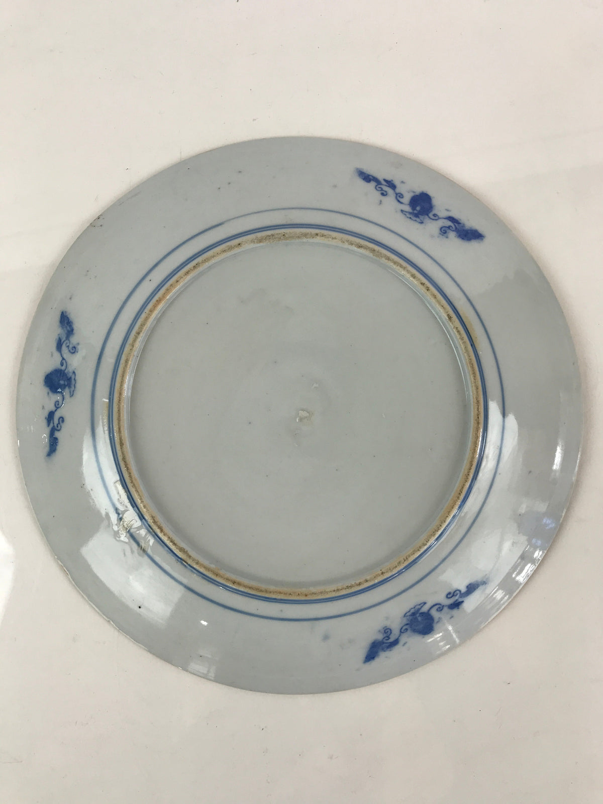 Japanese Porcelain Large Plate Vtg Sometsuke Blue Serving Plate Ozara PY228