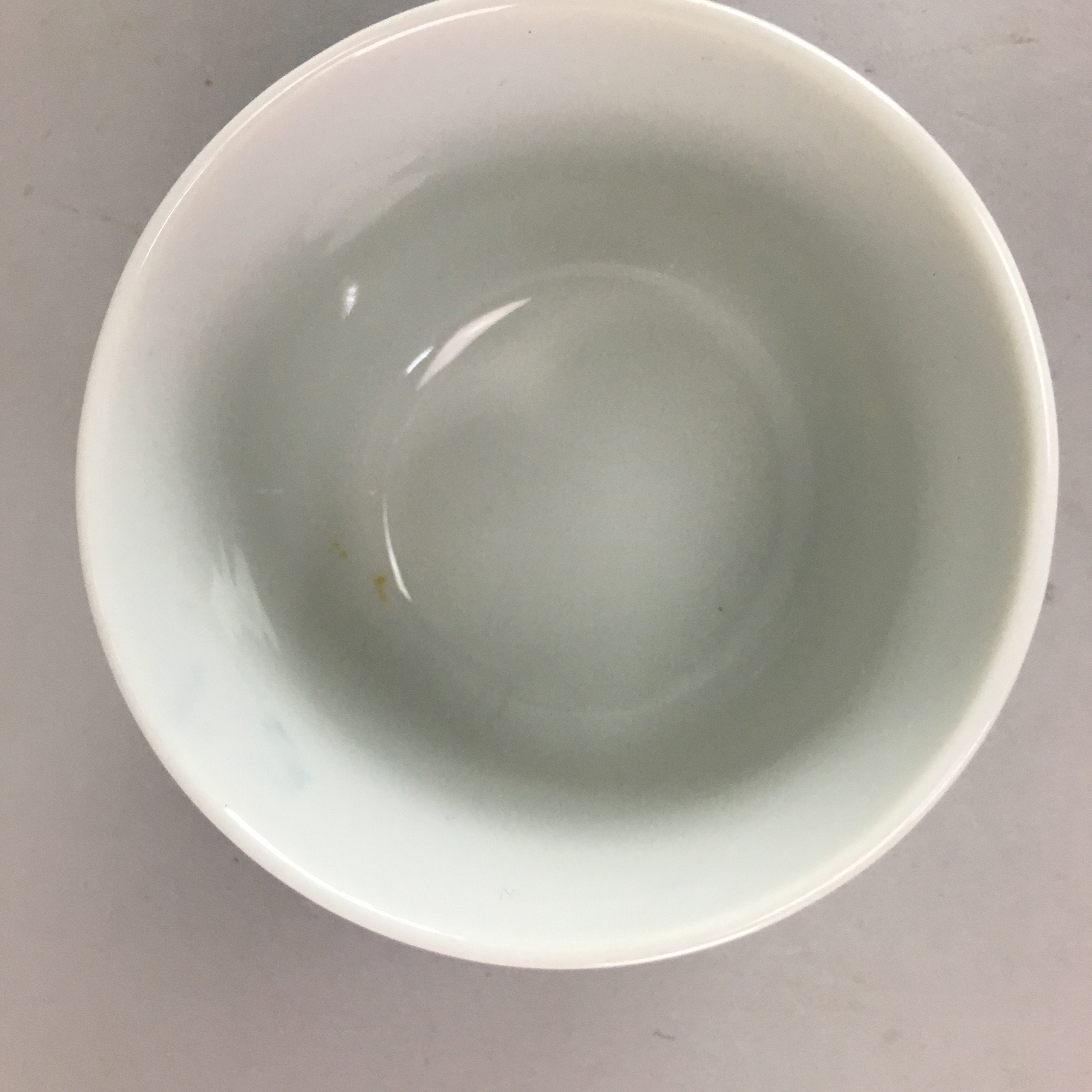 Japanese Porcelain Lidded Cup Vtg Sometsuke Blue White Traditional Pattern PT457